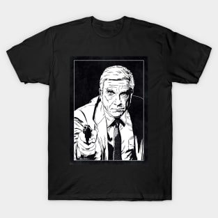 FRANK DREBIN - The Naked Gun (Black and White) T-Shirt